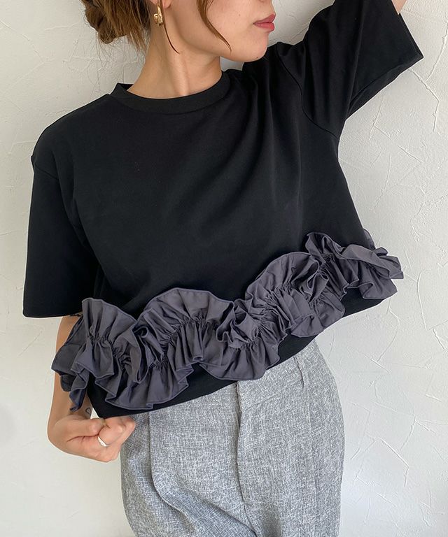 160cm / ブラック×チャコール / M