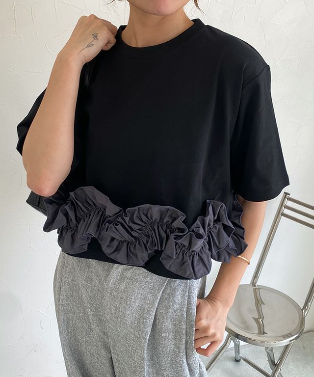 160cm / ブラック×チャコール / M