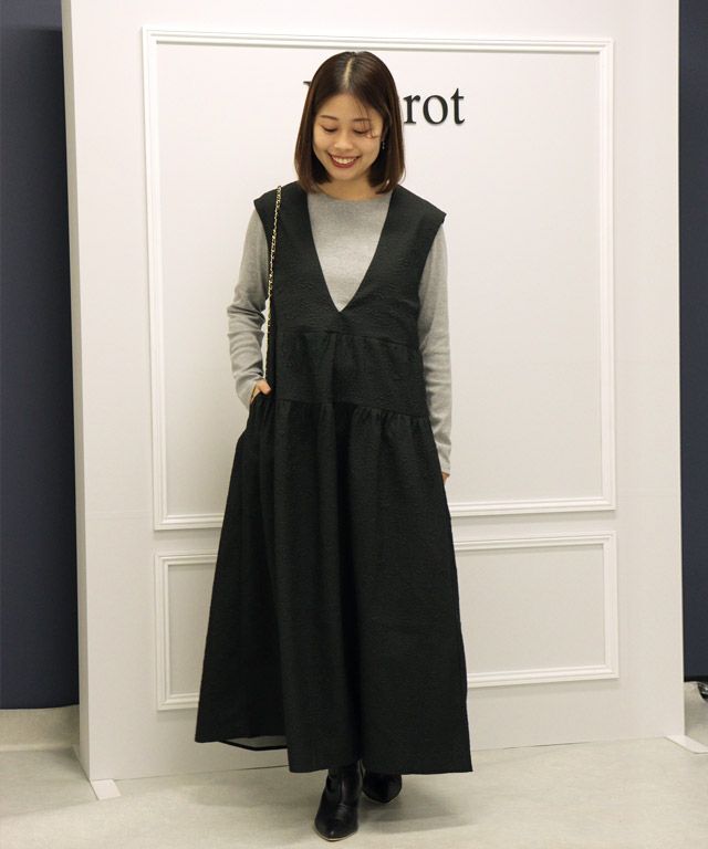 ふくれジャカードティアードジャンパースカート ◇送料無料 | 【公式