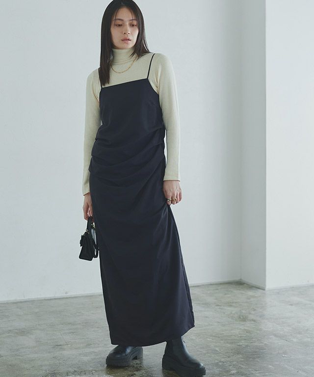 ［RASW］ドレープタックキャミワンピース