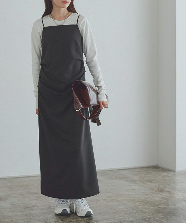 ［RASW］ドレープタックキャミワンピース