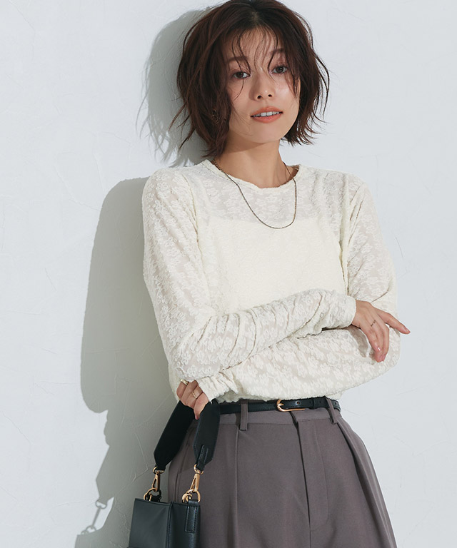 167cm / ラメ / シルバー / ハイネック / M