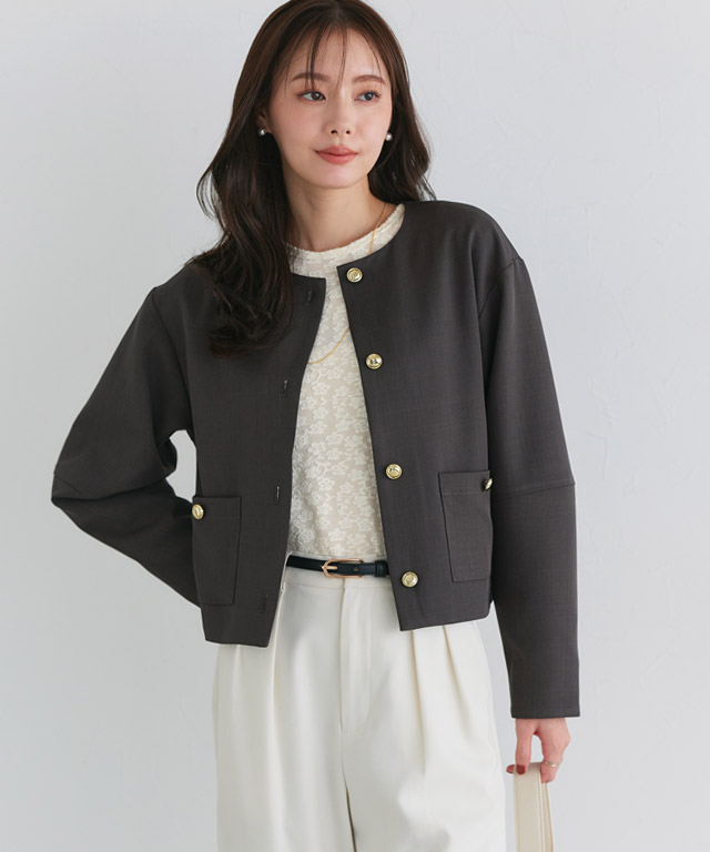 167cm / レース / ブラック / ハイネック / M