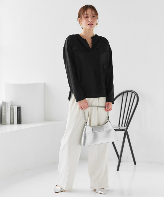 163cm / グレイッシュピンク / M