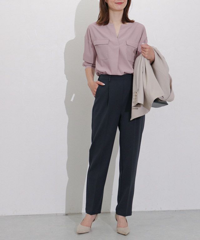 163cm / グレイッシュピンク / M