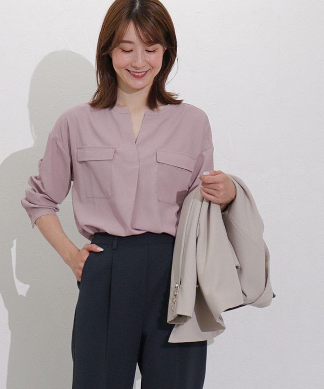 163cm / グレイッシュピンク / M