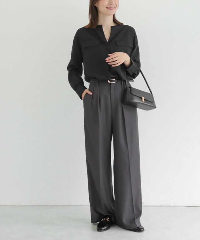 163cm / グレイッシュピンク / M