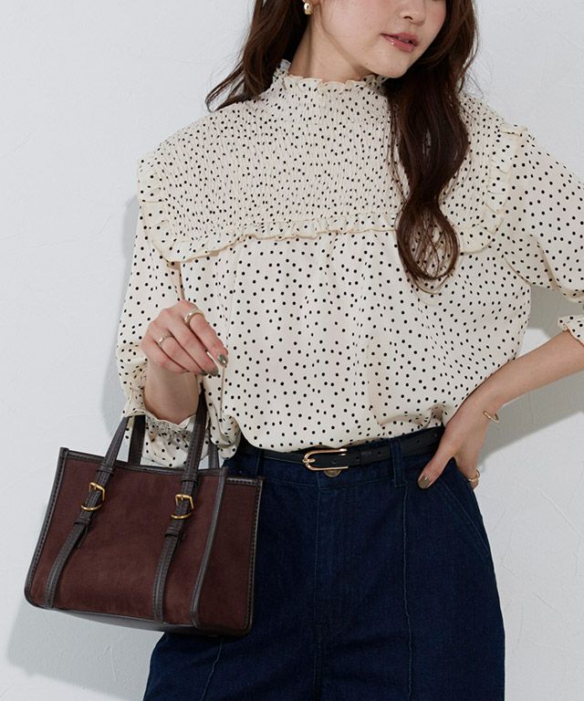 166cm / ドット / エクリュ / M