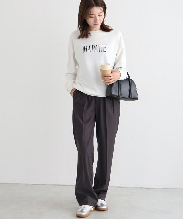 163cm / オフホワイト×ブラック / M