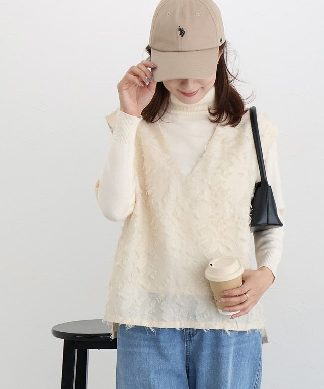 163cm / アイボリー / M