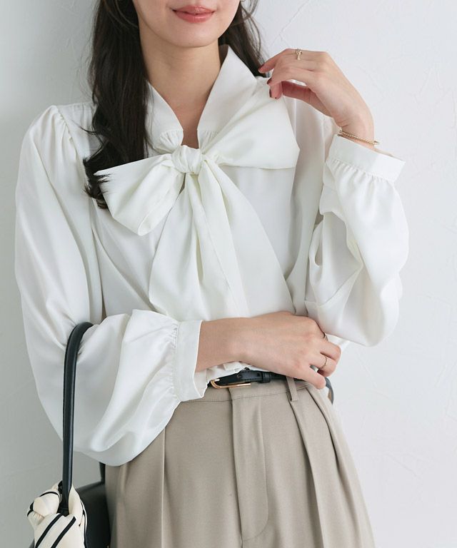 158cm / チェック / アイボリー / M