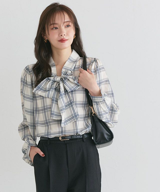 167cm / チェック / ライトベージュ / M