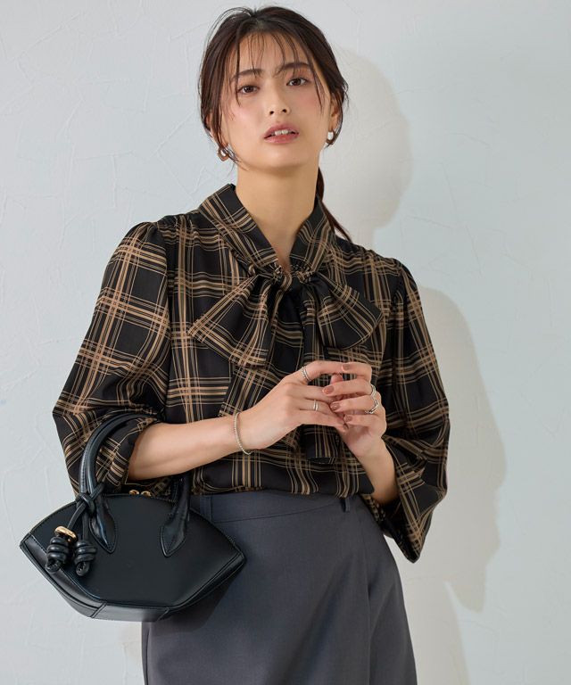 158cm / チェック / ブラック / M