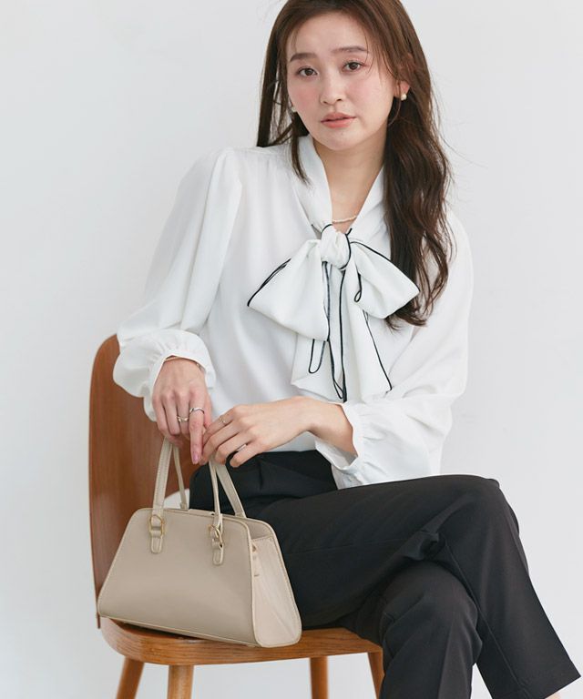 166cm / 配色 / オフホワイト×ブラック / M