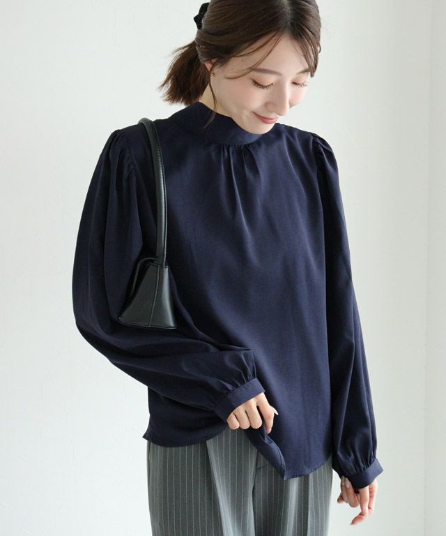 163cm / 配色 / ネイビー×オフホワイト / M