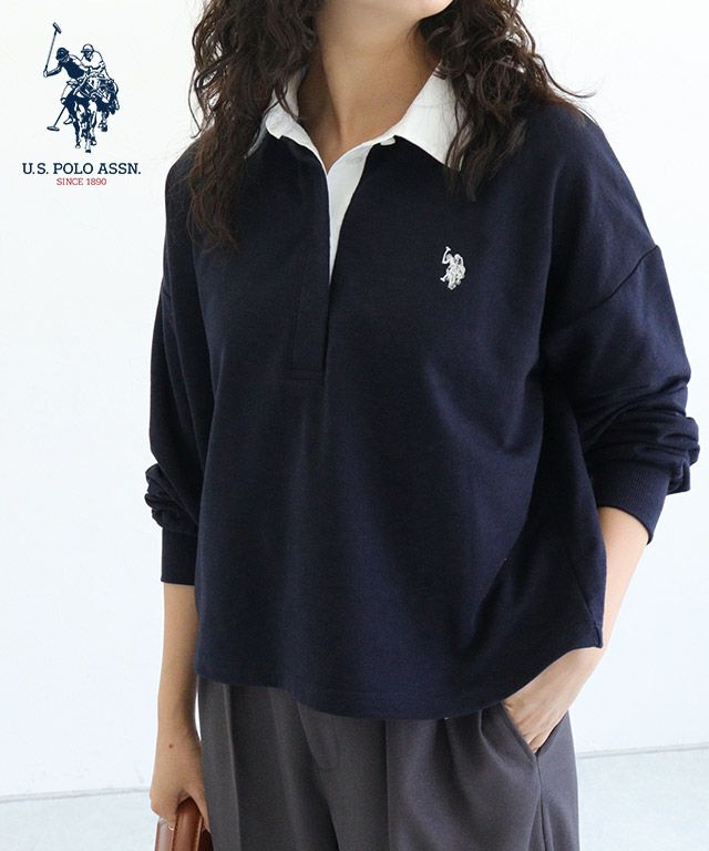 【U.S.POLO ASSN.】ライトスウェットポロカットソー
