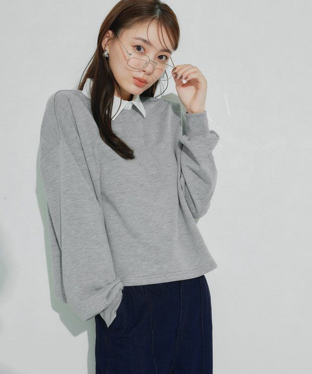 167cm / 杢ライトグレー / M