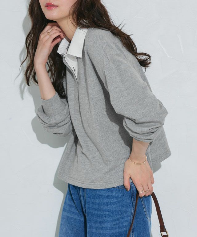 167cm / 杢ライトグレー / M