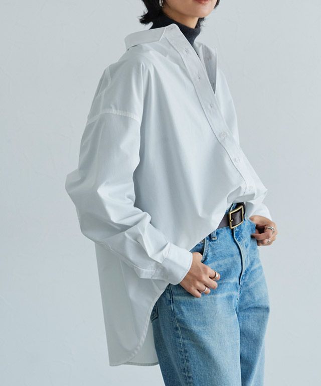 166cm / オフホワイト / ロング丈 / M