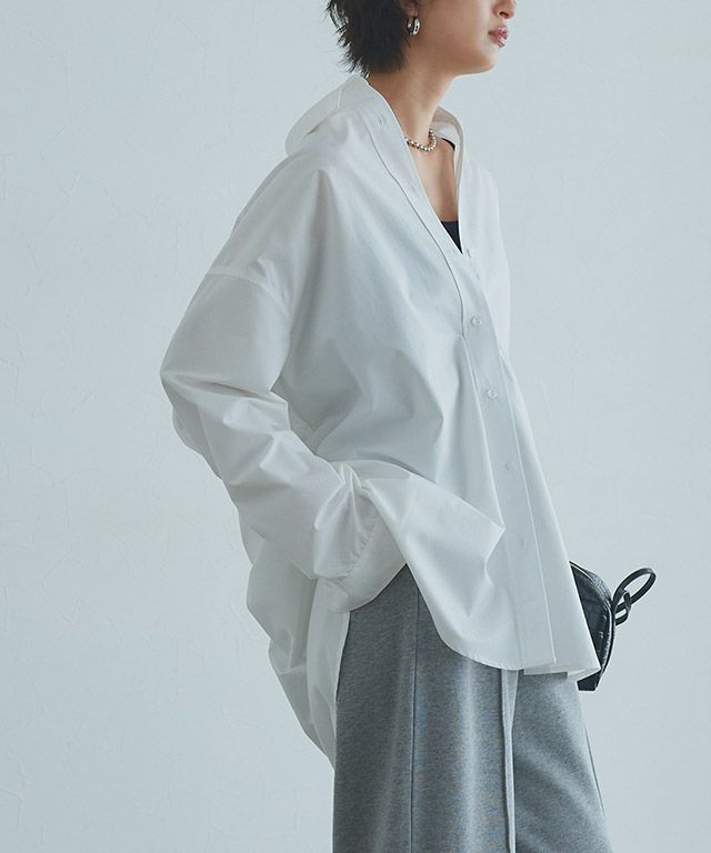 166cm / オフホワイト / ロング丈 / M