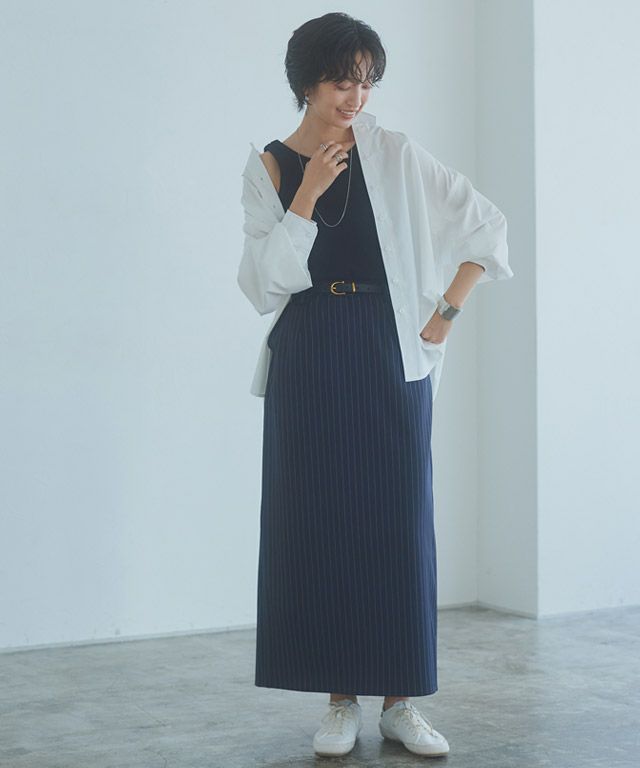 166cm / オフホワイト / ミドル丈 / M