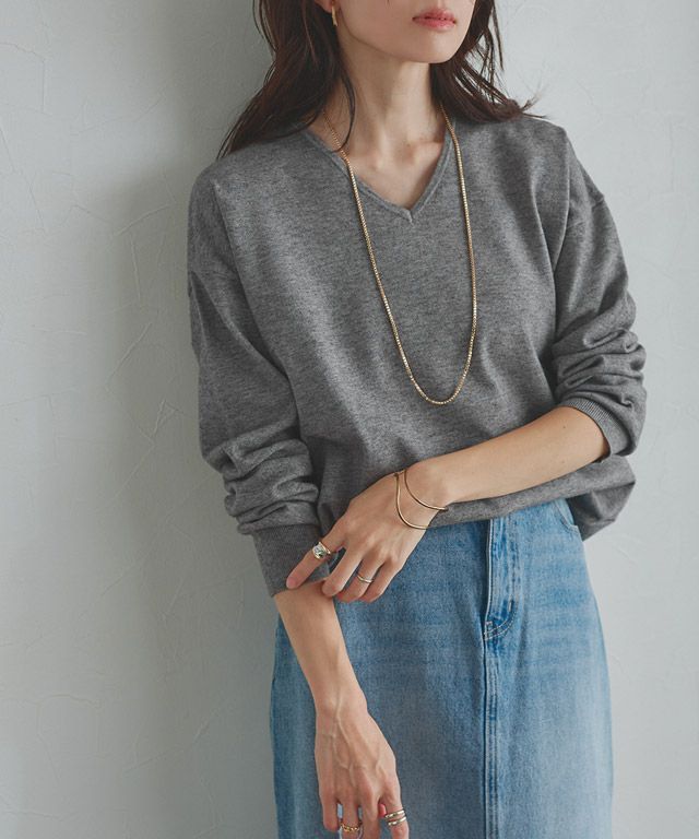 163cm / 杢チャコール / M