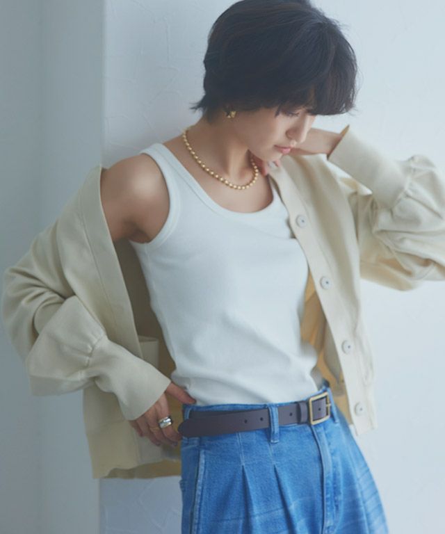 166cm / ブラック×オフホワイト / M