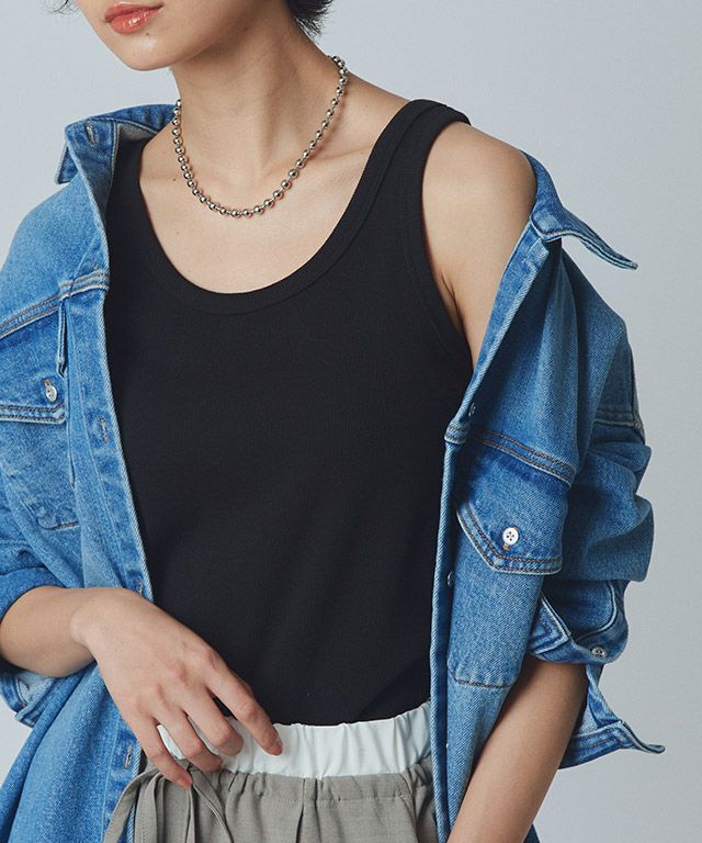 166cm / 杢チャコール×ブラック / M