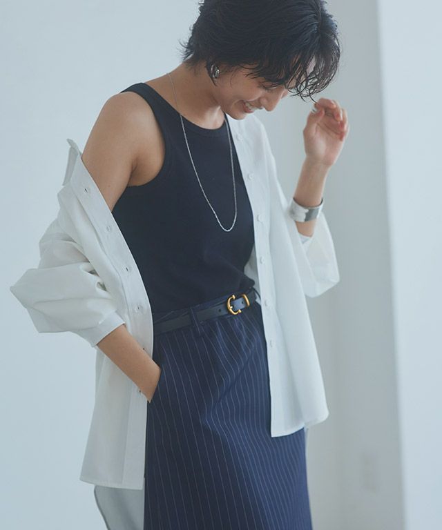 166cm / 杢チャコール×ブラック / M