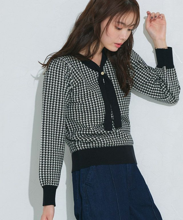 167cm / 千鳥 / ブラック / M