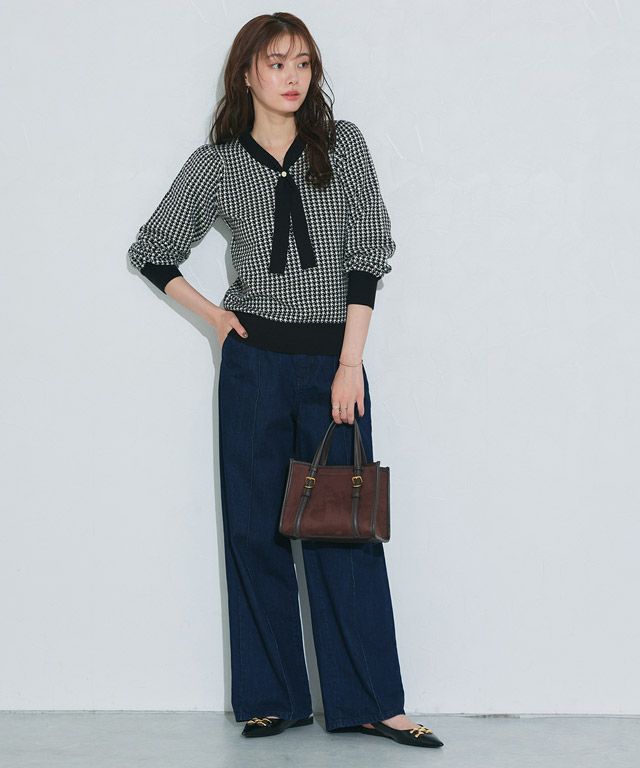 167cm / 千鳥 / ブラック / M