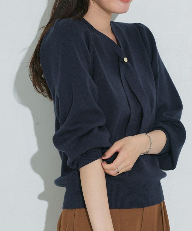 167cm / 無地 / ネイビー / M