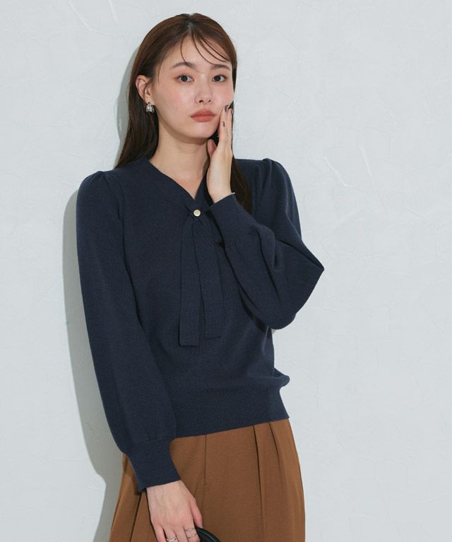 167cm / 無地 / ネイビー / M