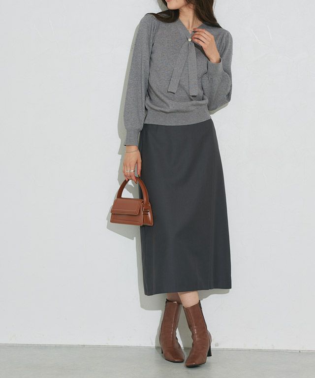 166cm / 無地 / グレー / M