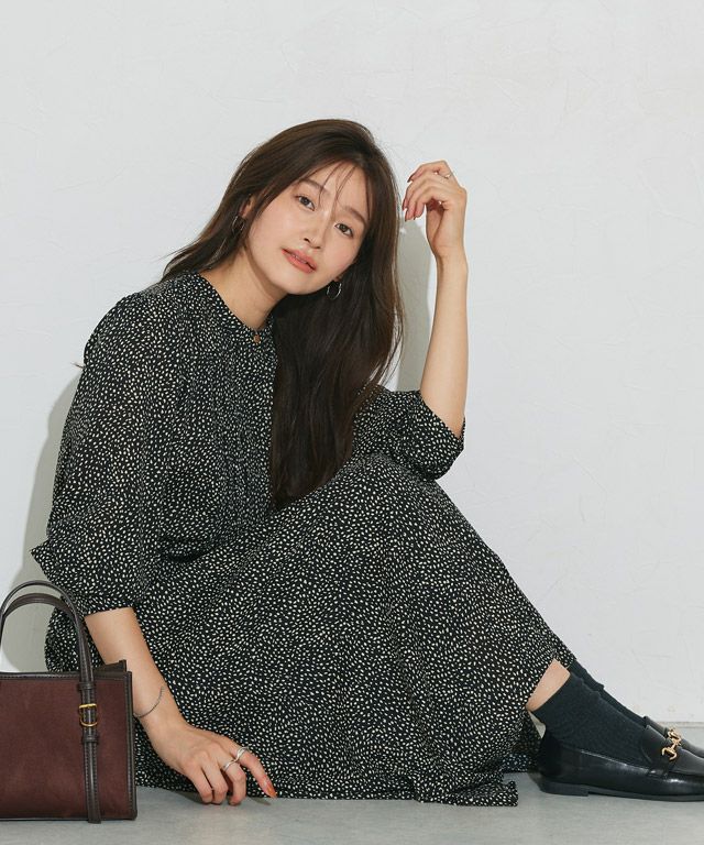 166cm / ダルメシアン柄 / ブラック / M