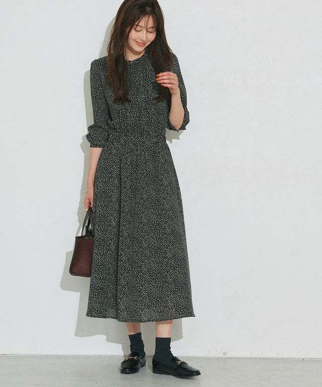 166cm / ダルメシアン柄 / ブラック / M