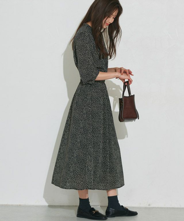 166cm / ダルメシアン柄 / ブラック / M