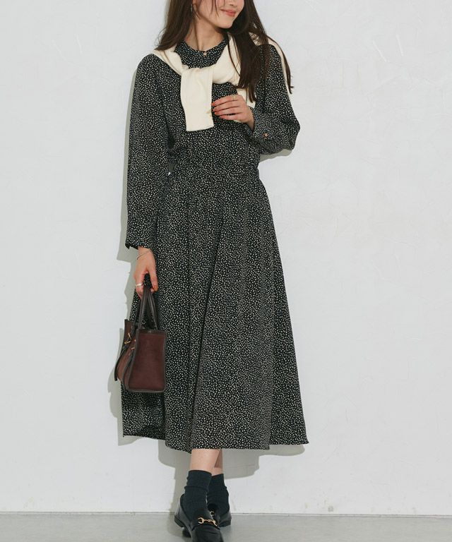 166cm / ダルメシアン柄 / ブラック / M