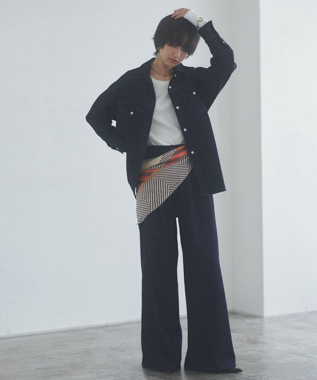 166cm / A：インディゴ×インディゴ / M