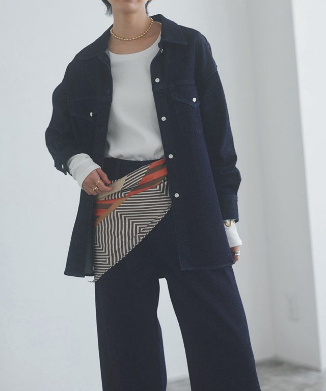 166cm / A：インディゴ×インディゴ / M