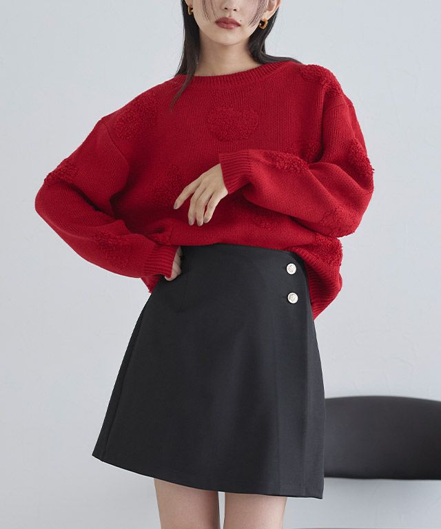 163cm / レッド / M