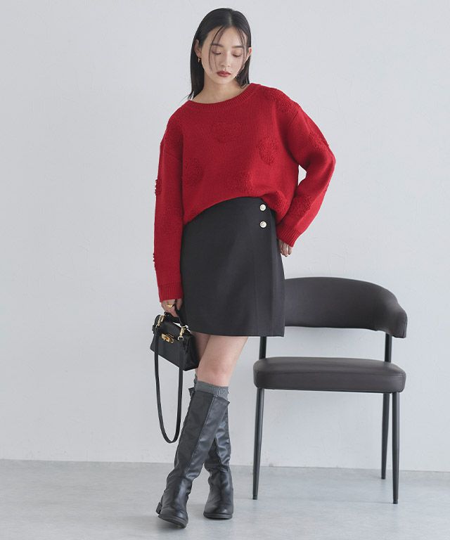 163cm / レッド / M