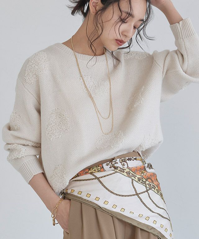 163cm / アイボリー / M