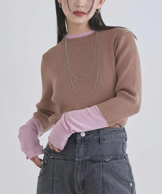 163cm / ブラウン×ピンクラメ / M