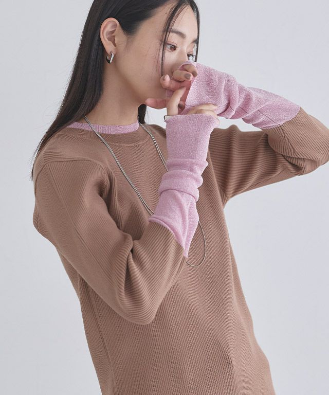 163cm / ブラウン×ピンクラメ / M