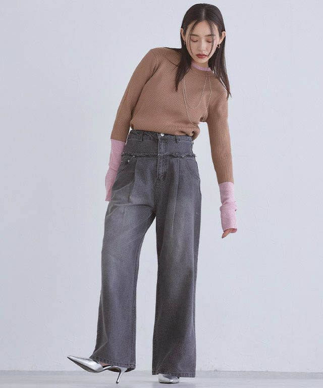 163cm / ブラウン×ピンクラメ / M