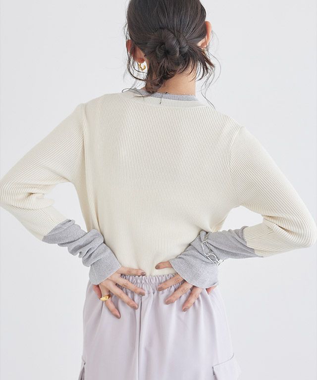 163cm / アイボリー×シルバーラメ / M