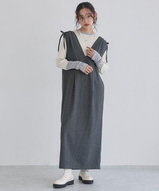 163cm / アイボリー×シルバーラメ / M