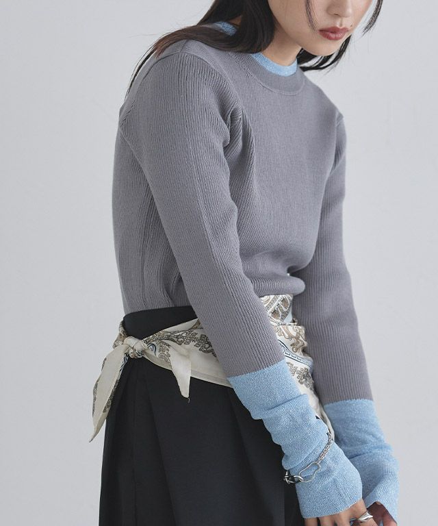 163cm / グレー×ブルーラメ / M