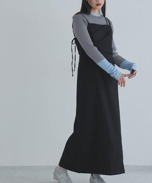 163cm / グレー×ブルーラメ / M